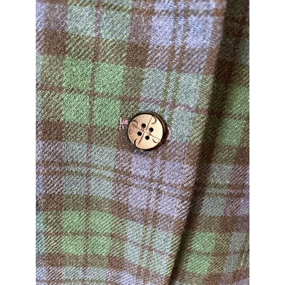 Vintage 70s Pendleton Virgin Wool Tartan Blazer Size Small - Picture 3 of 4
